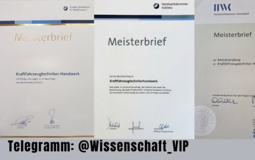 KFZ meisterbrief kaufen